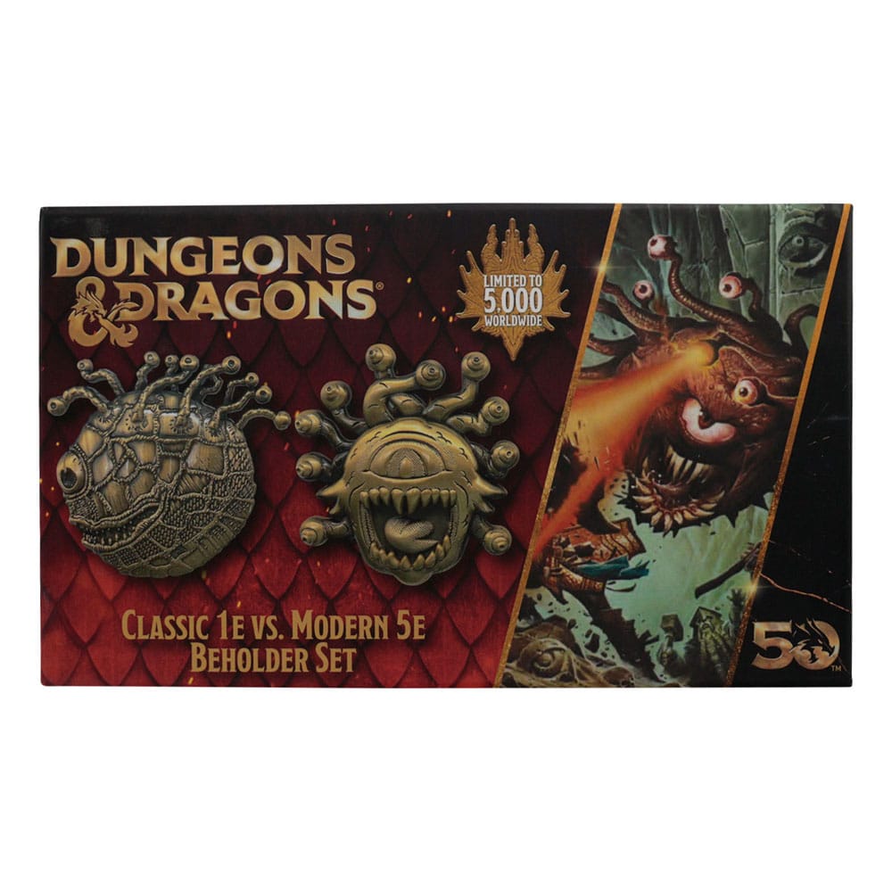 Dungeons & Dragons Medaillen-Set 50th Anniversary Beholder Twin Edition