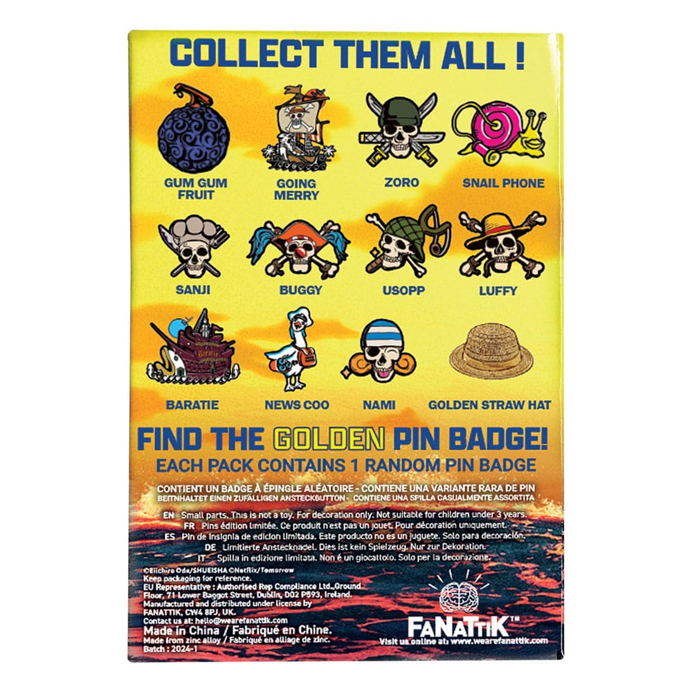 One Piece Ansteck-Pins Display Mystery Pin Badge (12)