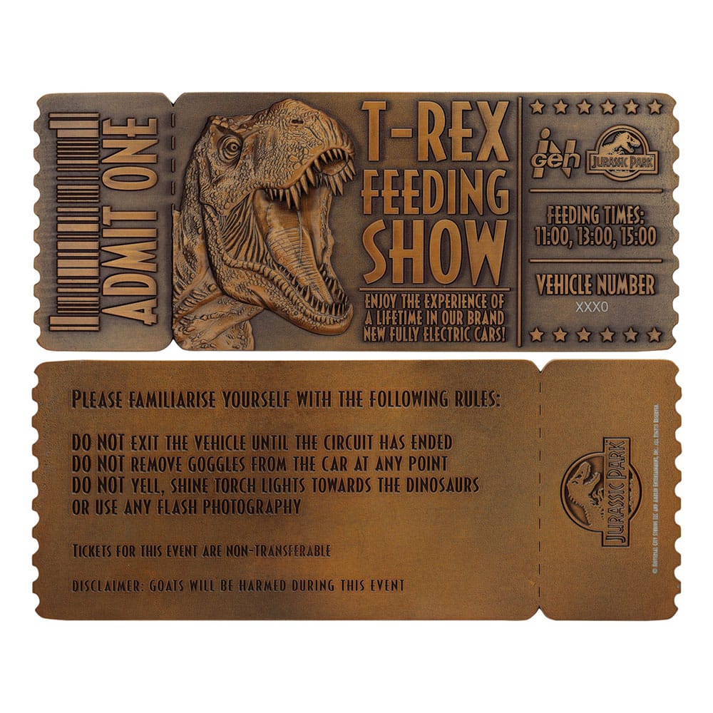 Jurassic Park Replik 1/1 Feeding Show Ticket