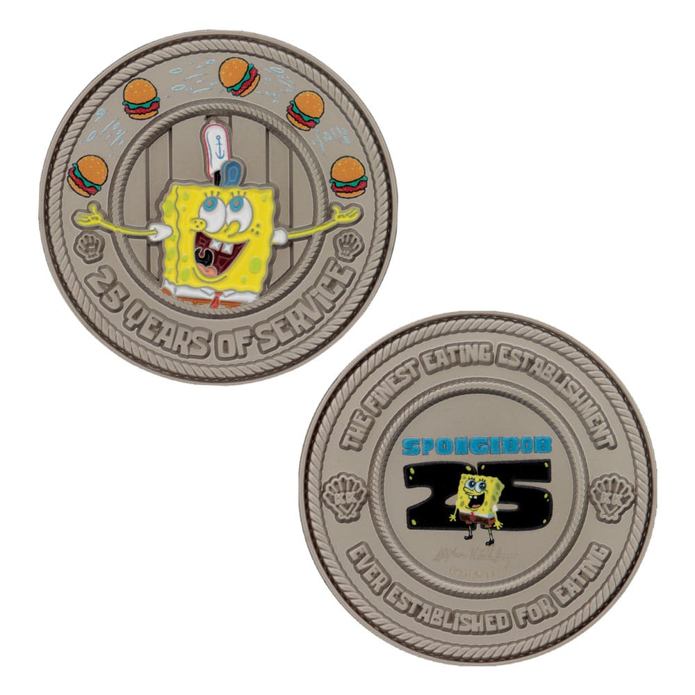 SpongeBob Schwammkopf Sammelmünze 25th Anniversary Limited Edition