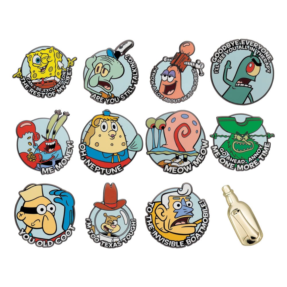 SpongeBob Schwammkopf Ansteck-Pins Display Mystery Pin Badge (12)