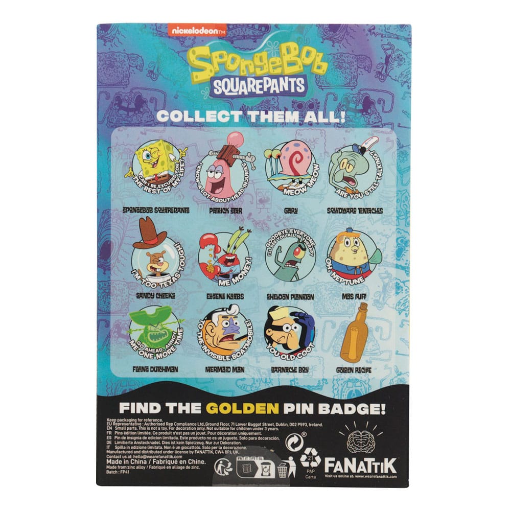 SpongeBob Schwammkopf Ansteck-Pins Display Mystery Pin Badge (12)