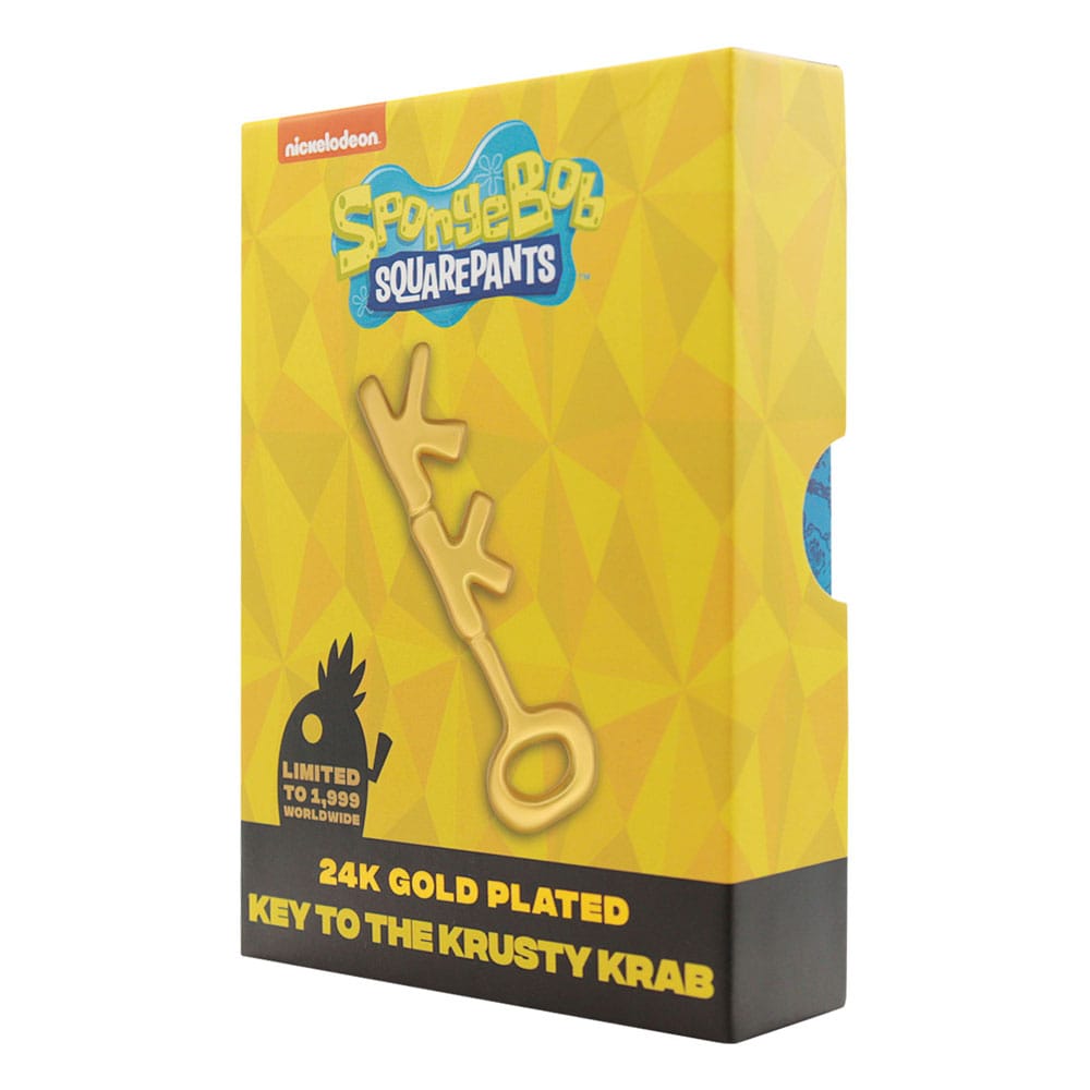 SpongeBob Schwammkopf Replik Krosse Krabbe Key 24k Gold Plated