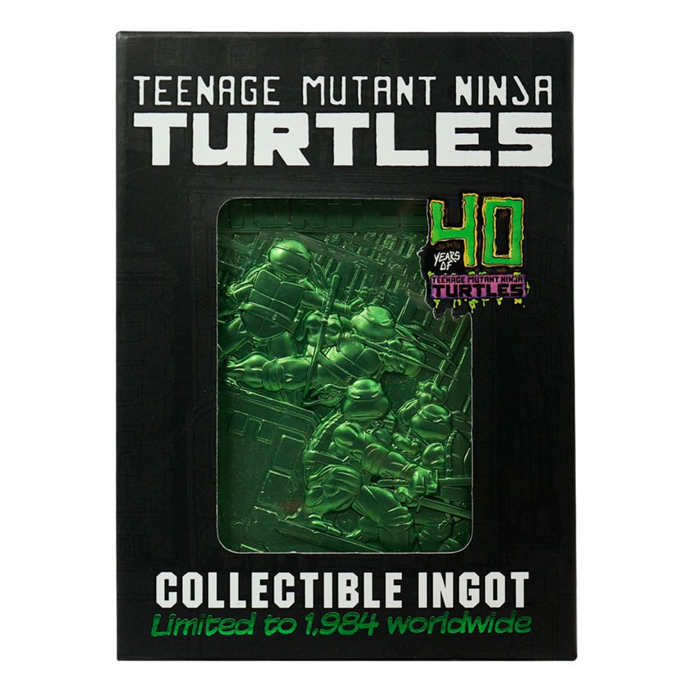 Teenage Mutant Ninja Turtles Metallbarren 40th Anniversary Green Limited Edition