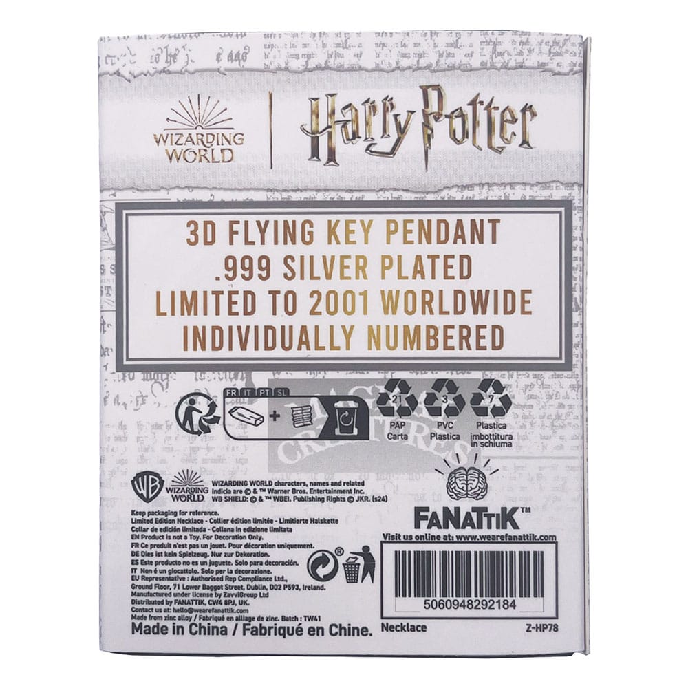 Harry Potter Halskette & Anhänger Flying Key