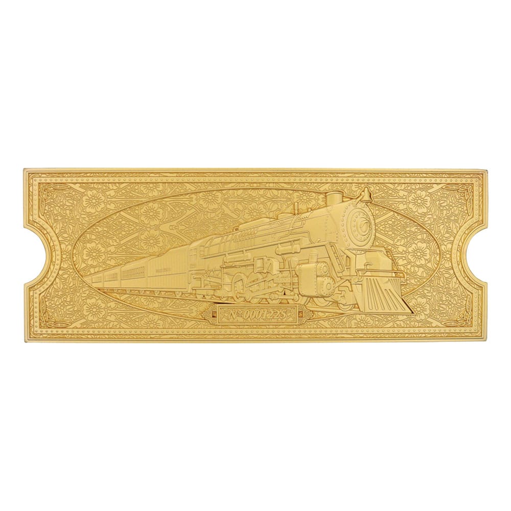 Der Polarexpress Replik Train Ticket 24k Gold Plated Limited Edition