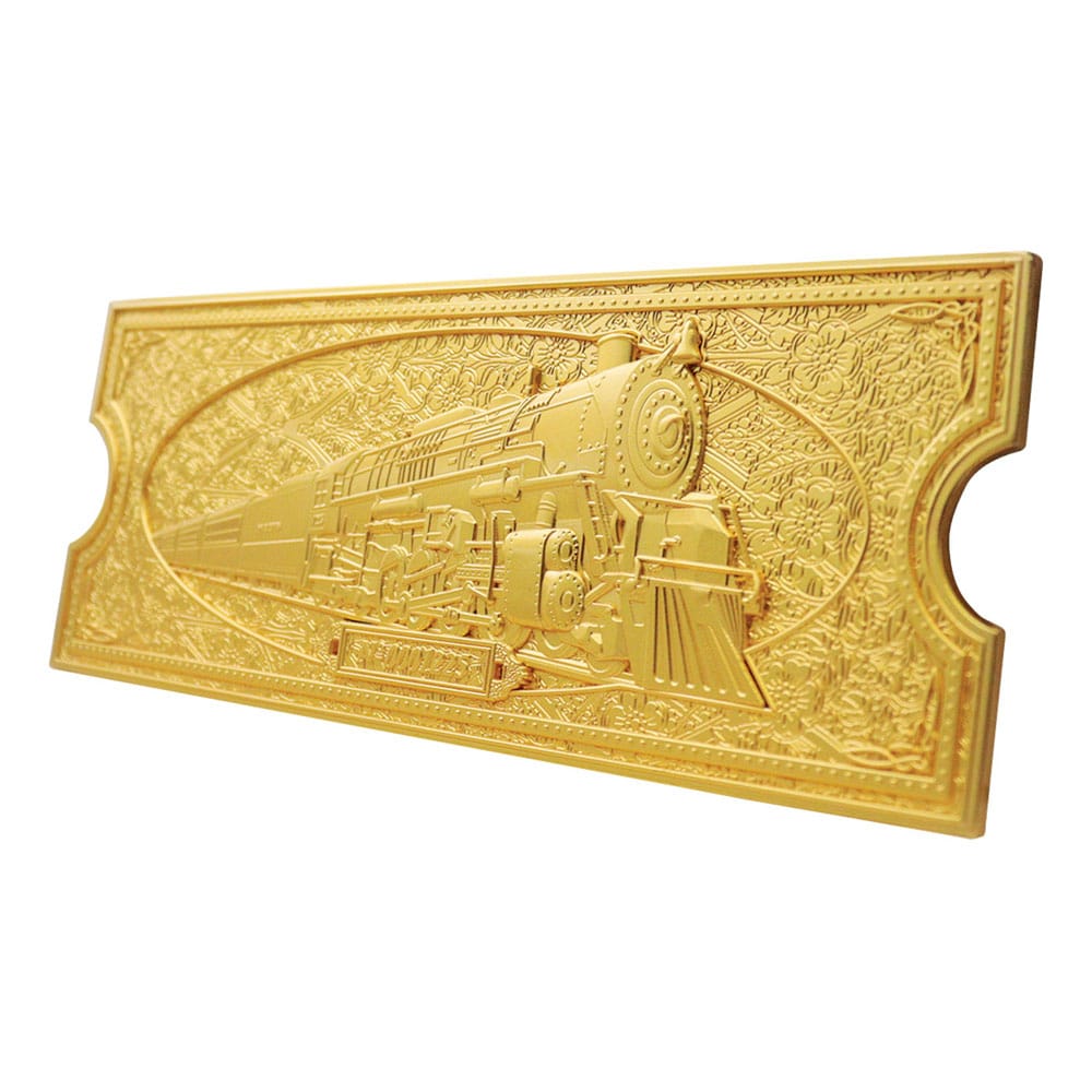 Der Polarexpress Replik Train Ticket 24k Gold Plated Limited Edition