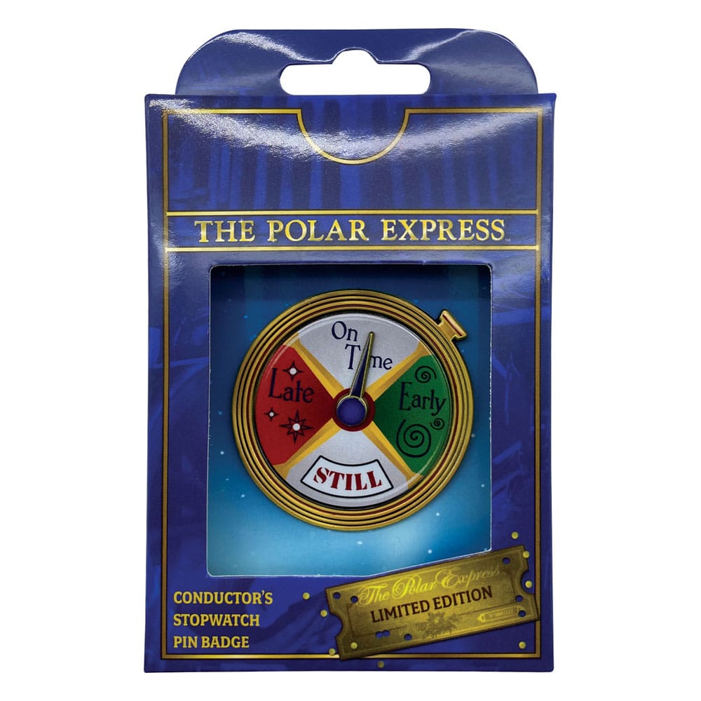 Der Polarexpress Ansteck-Pin Conductor's Stopwatch Spinning Limited Edition