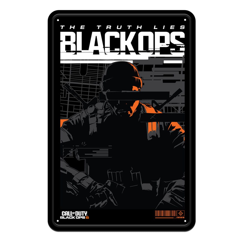 Call of Duty: Black Ops 6 Me­tall­schild Black Ops 6 20 x 30 cm