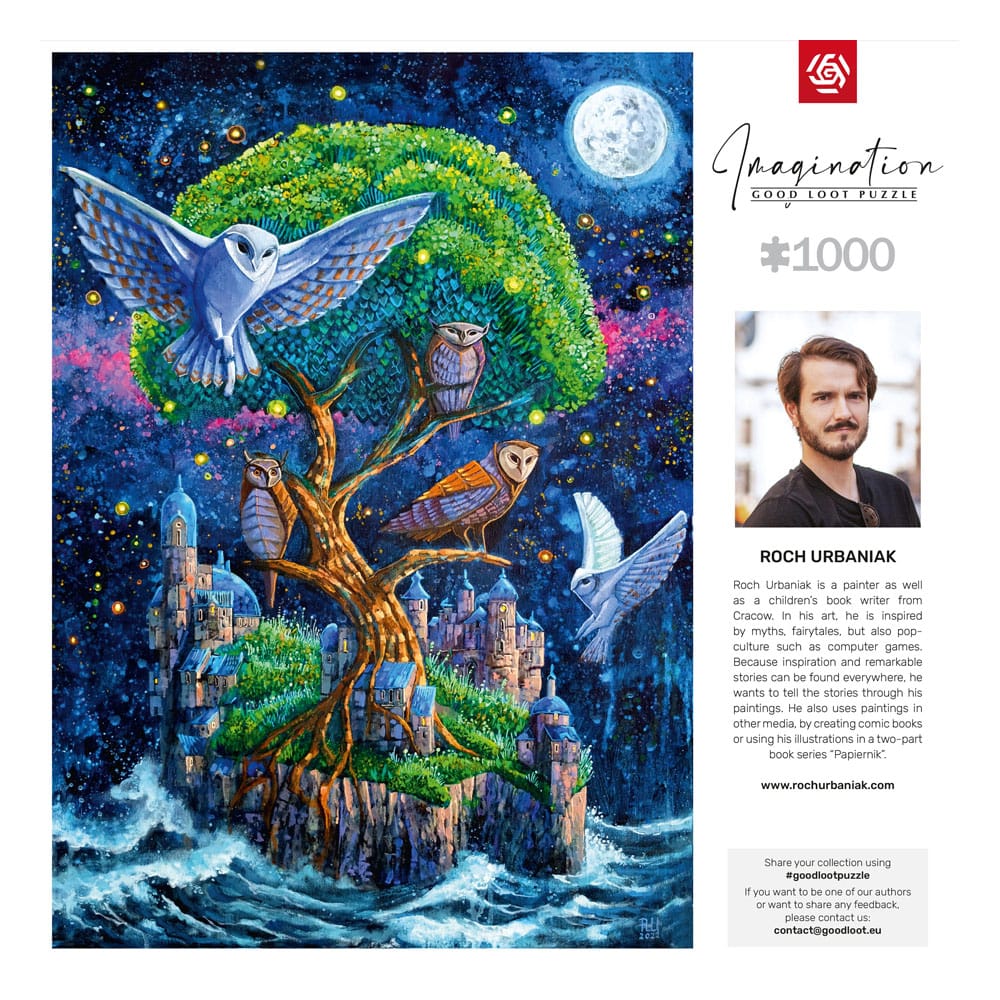 Roch Urbaniak Imagination Puzzle Owl Island / Wyspa Sów (1000 Teile)                              