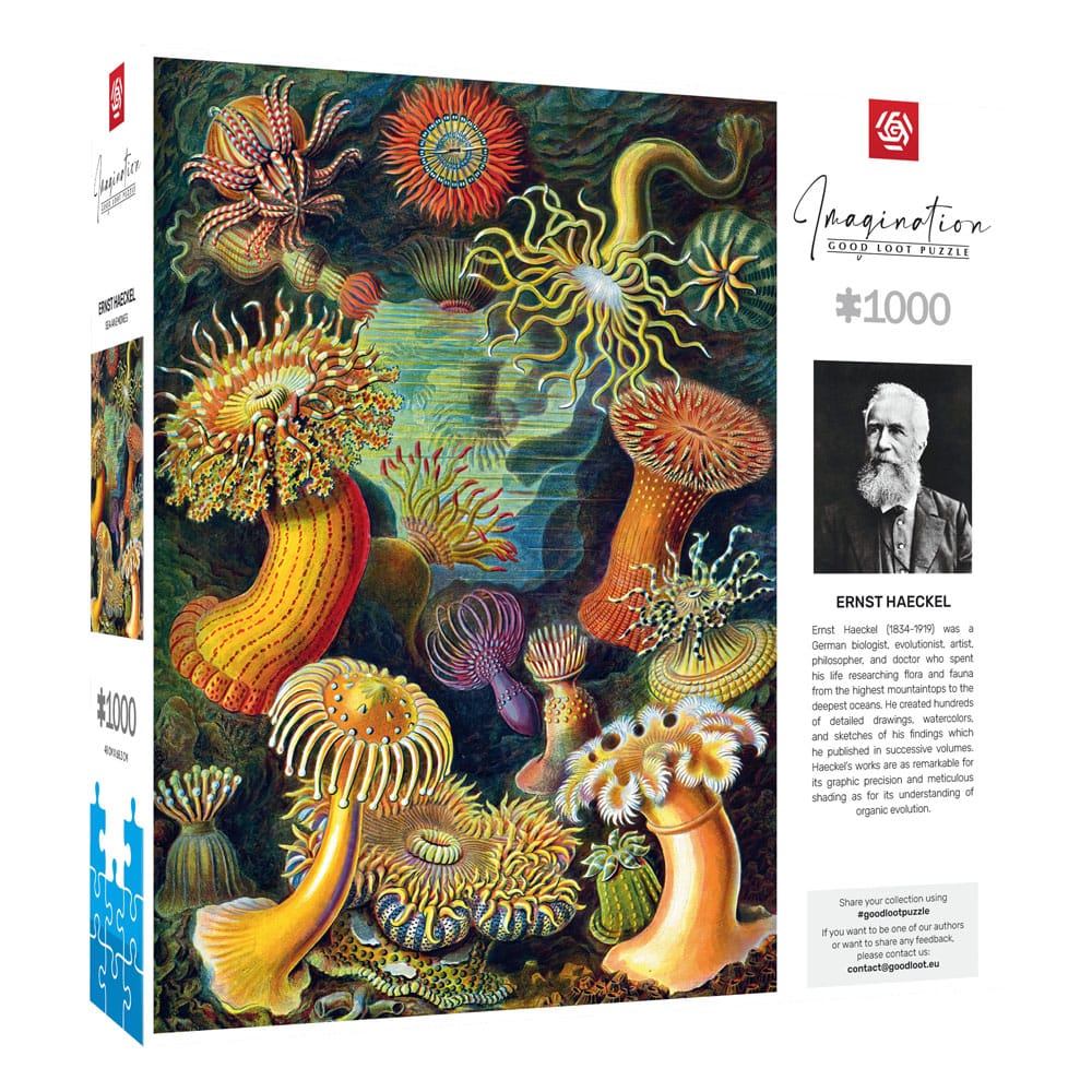 Ernst Haeckel Imagination Puzzle Sea Anemones/Stworzenia morskie (1000 Teile)                             