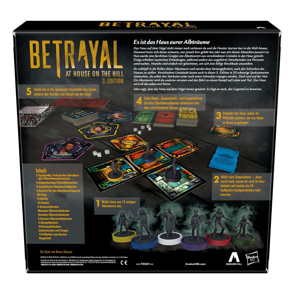 Betrayal at House on the Hill Brettspiel 3. Edition *Deutsche Version*