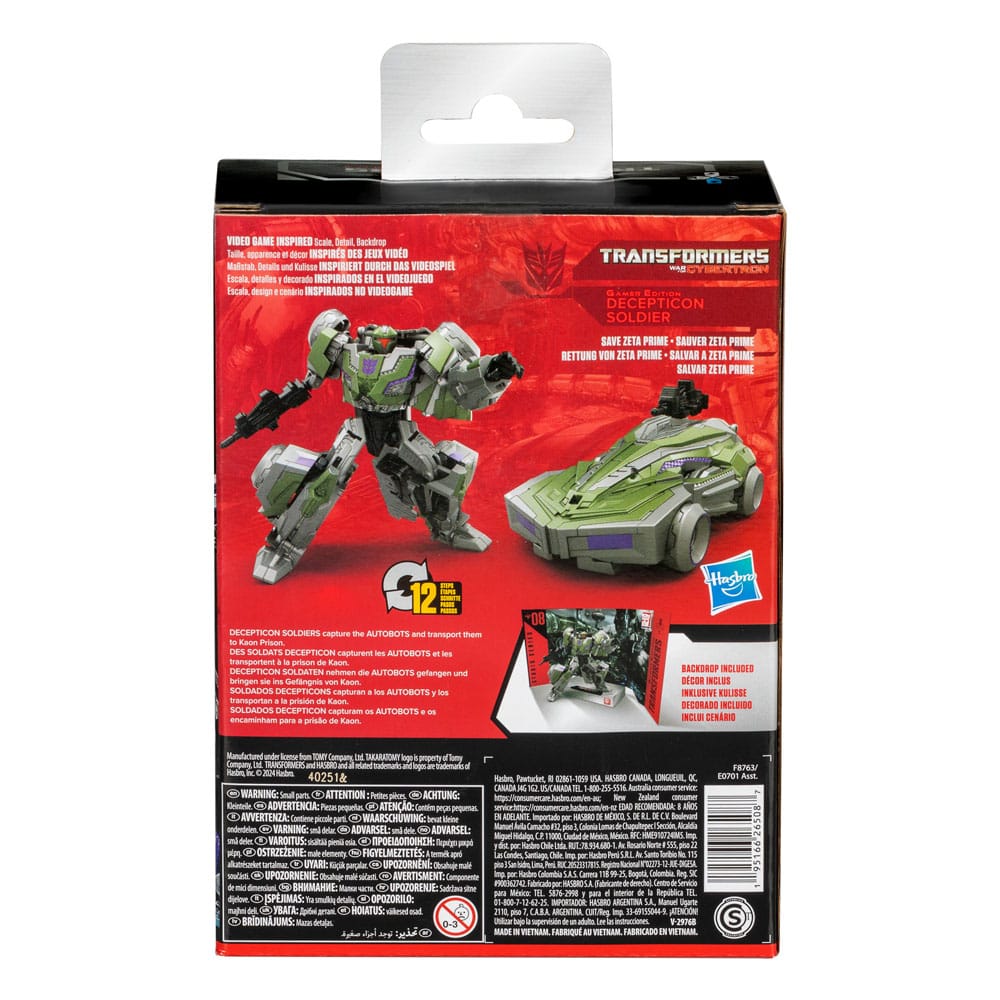 Transformers: War for Cybertron Studio Series Deluxe Class Actionfigur Gamer Edition Decepticon Soldier 11 cm