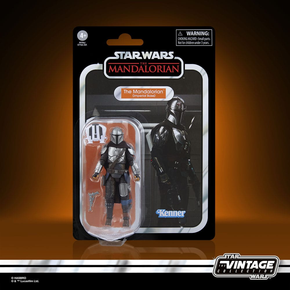 Star Wars: The Mandalorian Vintage Collection Actionfigur The Mandalorian (Imperial Base) 10 cm