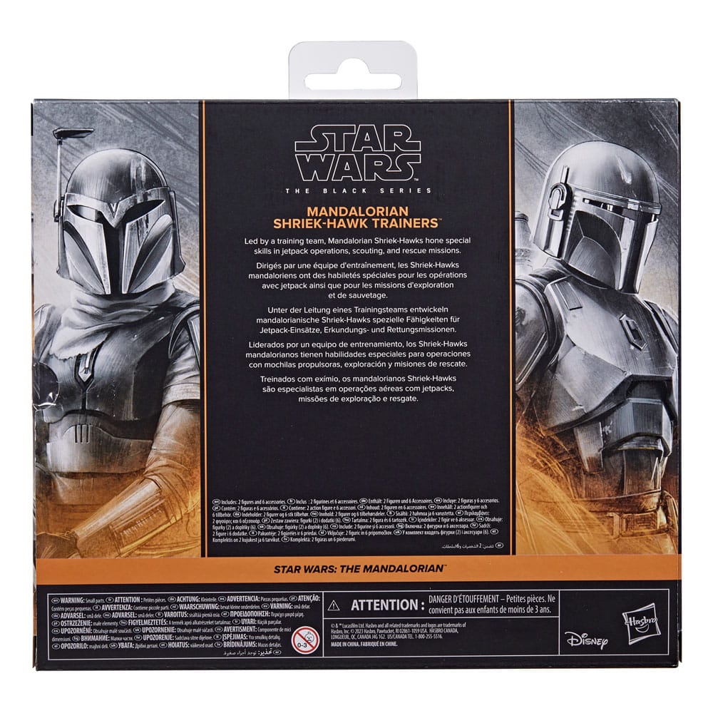 Star Wars: The Mandalorian Black Series Actionfiguren 2er-Pack Mandalorian Shriek-Hawk Trainers 15 cm