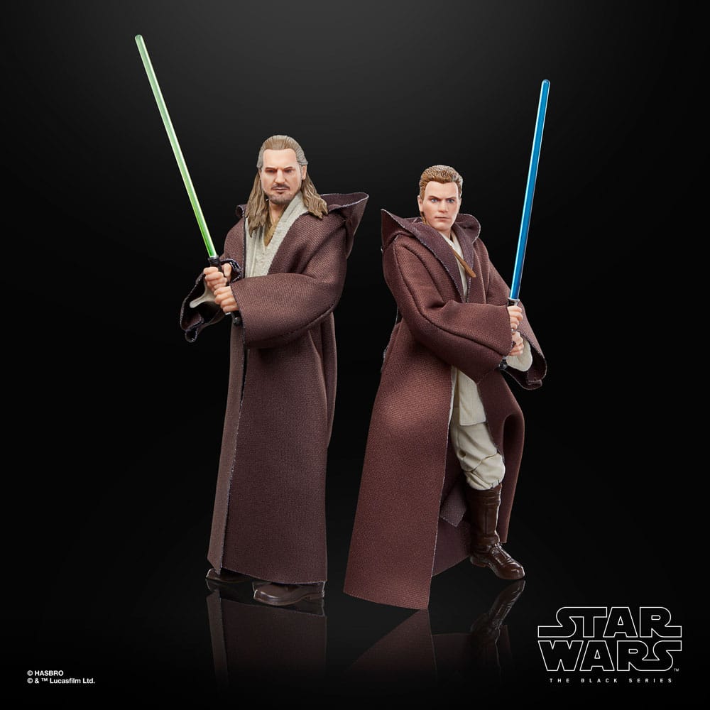 Star Wars Episode I Black Series Actionfiguren 3er-Pack Qui-Gon Jinn, Darth Maul, Obi-Wan Kenobi 15 cm