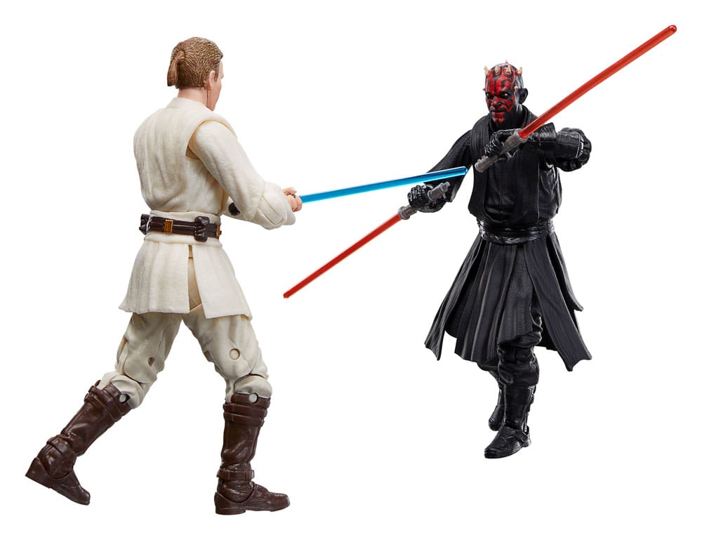 Star Wars Episode I Black Series Actionfiguren 3er-Pack Qui-Gon Jinn, Darth Maul, Obi-Wan Kenobi 15 cm