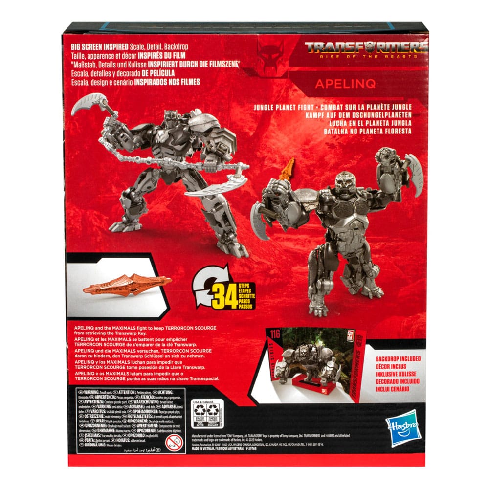 Transformers: Aufstieg der Bestien Generations Studio Series Leader Class Actionfigur Apelinq 22 cm