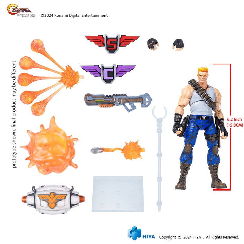 Contra: Operation Galuga Exquisite Basic Actionfigur Bill Rizer 16 cm