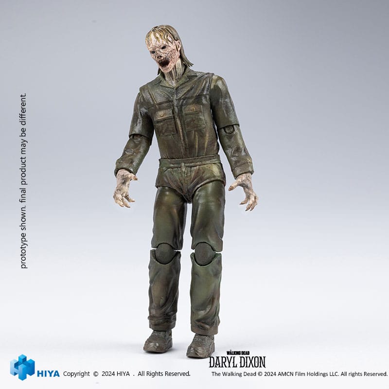 The Walking Dead Exquisite Mini Actionfigur 1/18 Daryl Dixon Dark Eyes Walker 11 cm