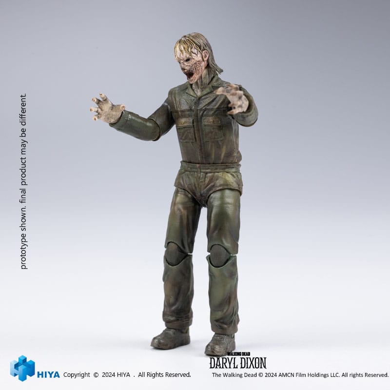 The Walking Dead Exquisite Mini Actionfigur 1/18 Daryl Dixon Dark Eyes Walker 11 cm