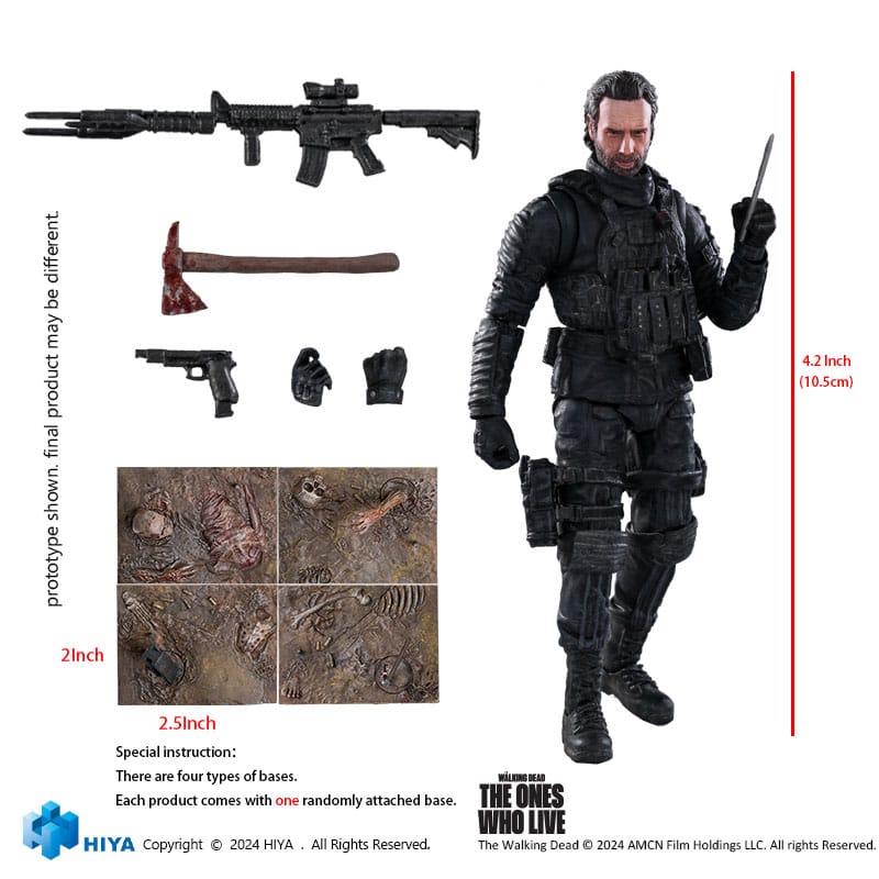 The Walking Dead: The Ones Who Lived Exquisite Mini Actionfigur 1/18 Rick 11 cm