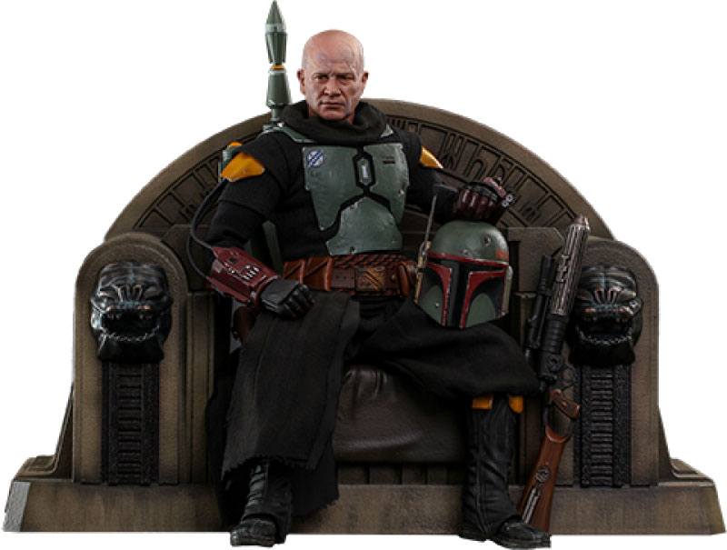 Star Wars The Mandalorian Actionfigur 1/6 Boba Fett (Repaint Armor) and Throne 30 cm