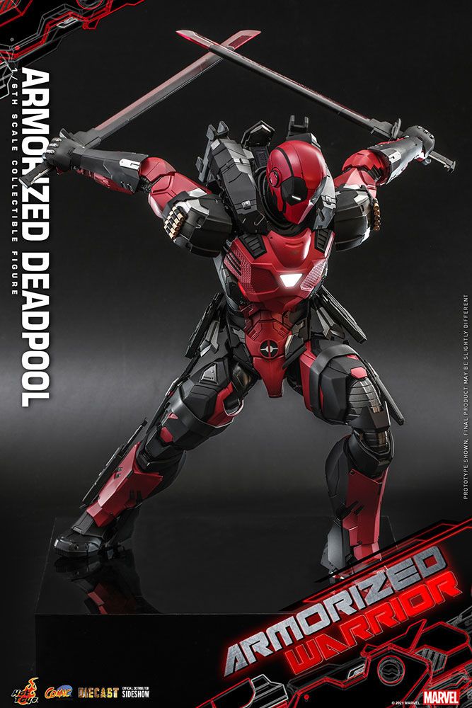 Marvel Comic Masterpiece Actionfigur 1/6 Armorized Deadpool 33 cm - Stark beschädigte Verpackung