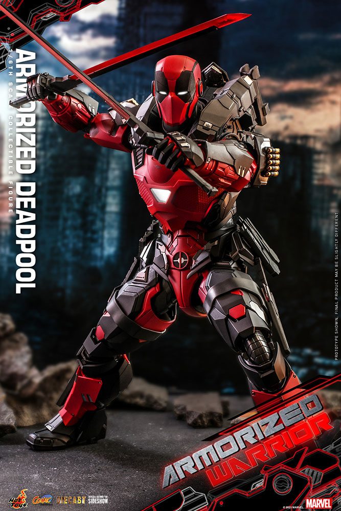 Marvel Comic Masterpiece Actionfigur 1/6 Armorized Deadpool 33 cm - Stark beschädigte Verpackung