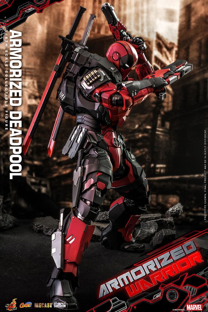 Marvel Comic Masterpiece Actionfigur 1/6 Armorized Deadpool 33 cm - Stark beschädigte Verpackung