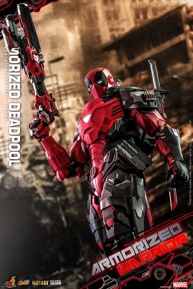 Marvel Comic Masterpiece Actionfigur 1/6 Armorized Deadpool 33 cm - Stark beschädigte Verpackung