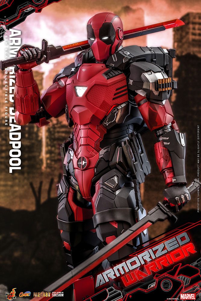 Marvel Comic Masterpiece Actionfigur 1/6 Armorized Deadpool 33 cm - Stark beschädigte Verpackung