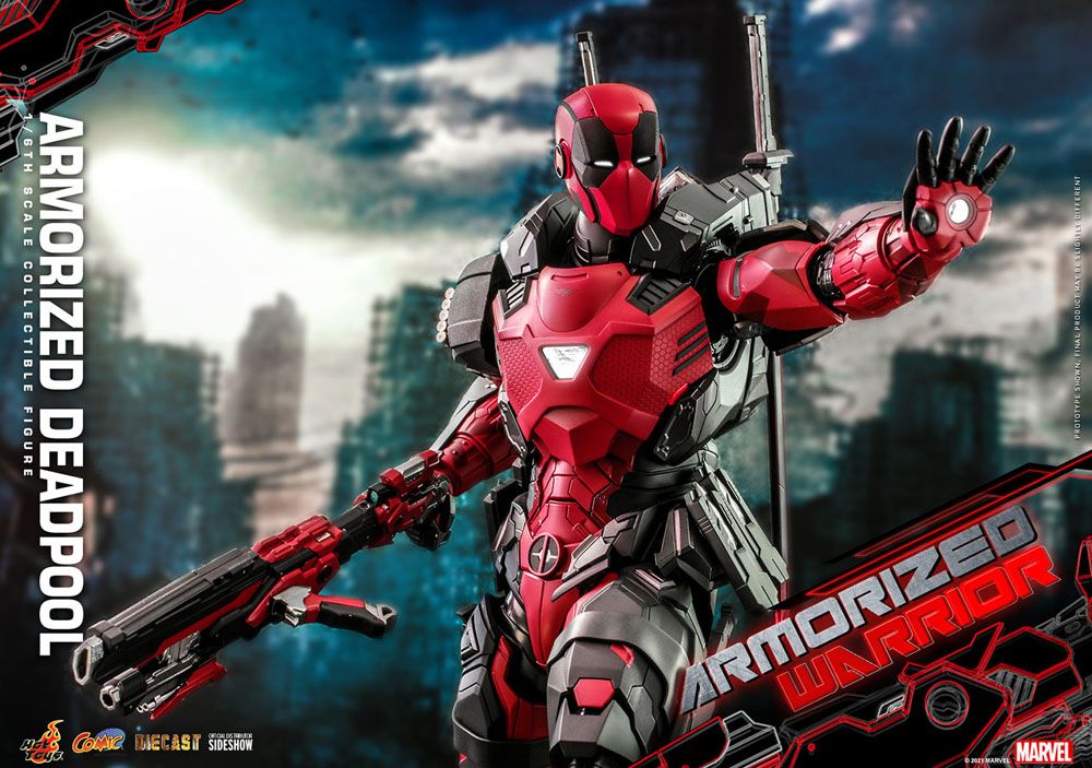 Marvel Comic Masterpiece Actionfigur 1/6 Armorized Deadpool 33 cm - Stark beschädigte Verpackung