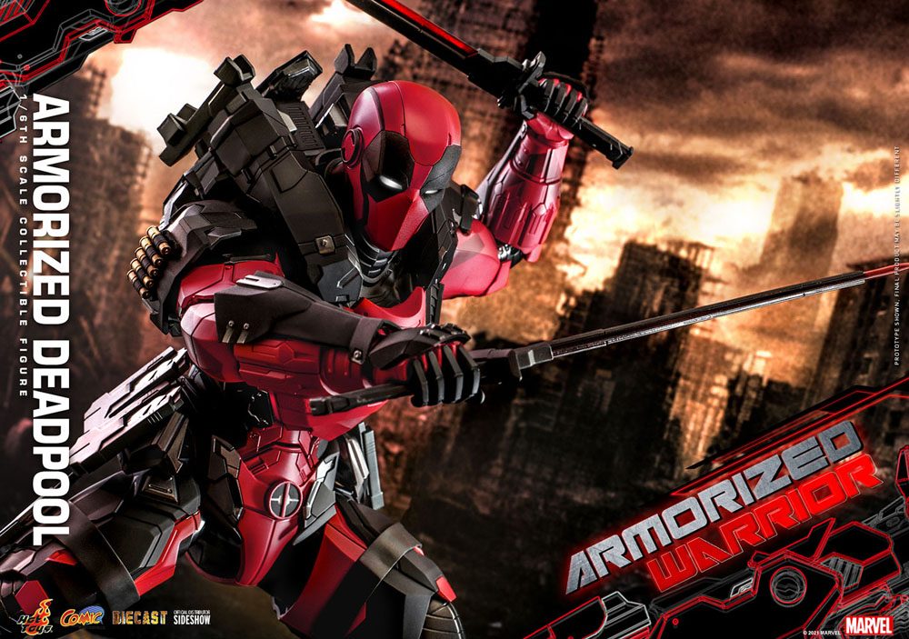 Marvel Comic Masterpiece Actionfigur 1/6 Armorized Deadpool 33 cm - Stark beschädigte Verpackung