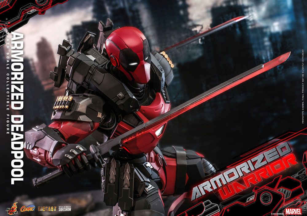 Marvel Comic Masterpiece Actionfigur 1/6 Armorized Deadpool 33 cm - Stark beschädigte Verpackung