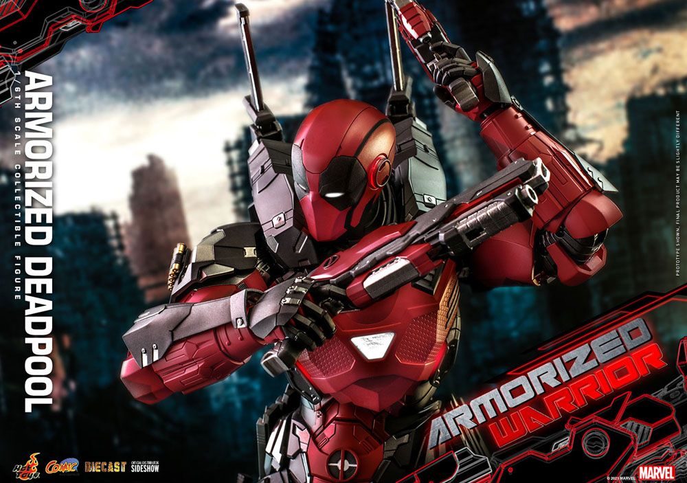 Marvel Comic Masterpiece Actionfigur 1/6 Armorized Deadpool 33 cm - Stark beschädigte Verpackung