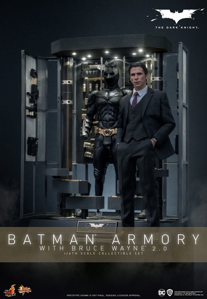 The Dark Knight Movie Masterpiece Actionfigur & Diorama 1/6 Batman Armory with Bruce Wayne (2.0) 30 cm