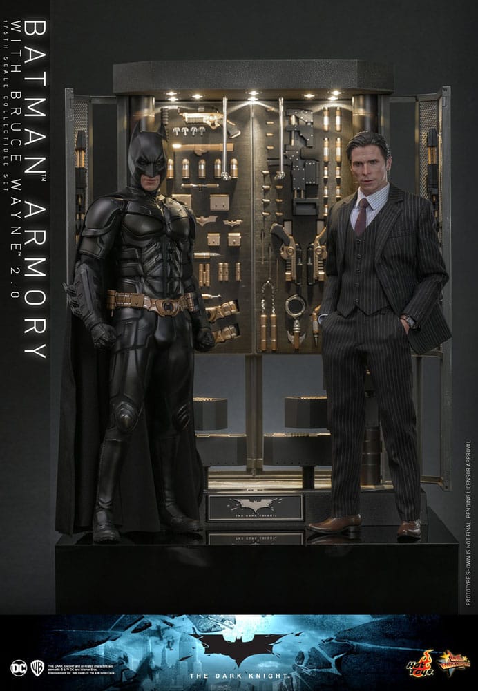 The Dark Knight Movie Masterpiece Actionfigur & Diorama 1/6 Batman Armory with Bruce Wayne (2.0) 30 cm