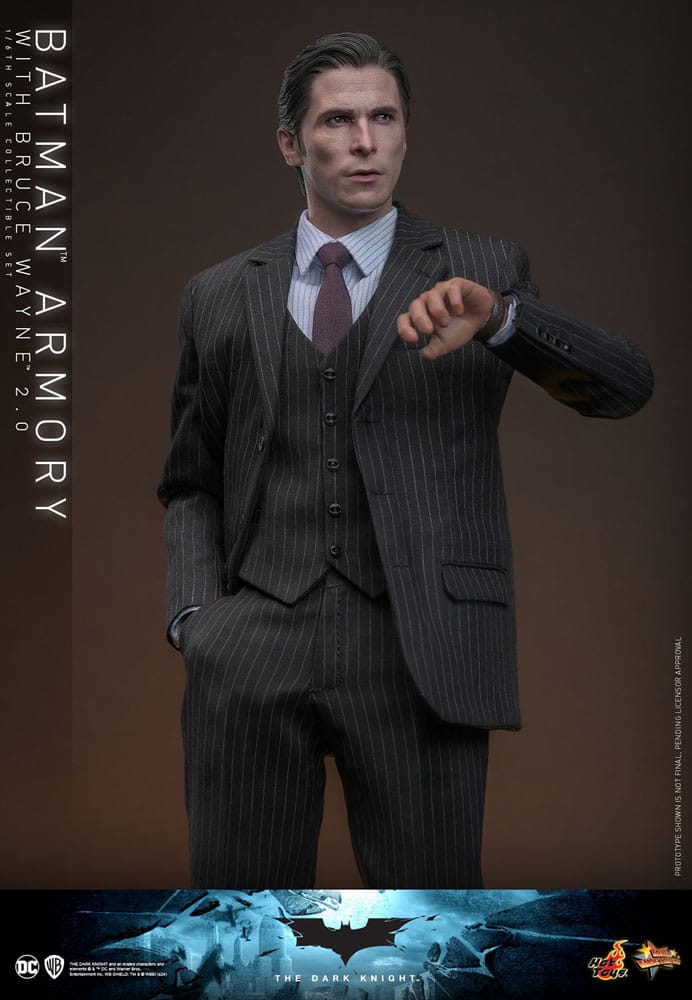 The Dark Knight Movie Masterpiece Actionfigur & Diorama 1/6 Batman Armory with Bruce Wayne (2.0) 30 cm