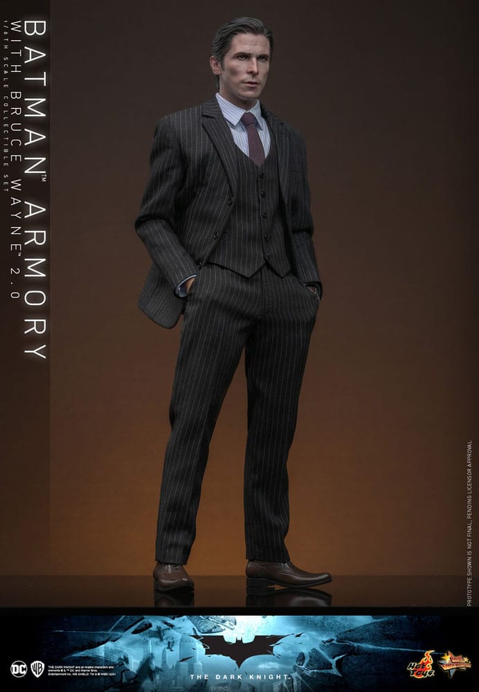 The Dark Knight Movie Masterpiece Actionfigur & Diorama 1/6 Batman Armory with Bruce Wayne (2.0) 30 cm