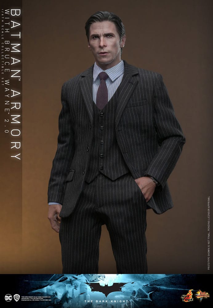 The Dark Knight Movie Masterpiece Actionfigur & Diorama 1/6 Batman Armory with Bruce Wayne (2.0) 30 cm