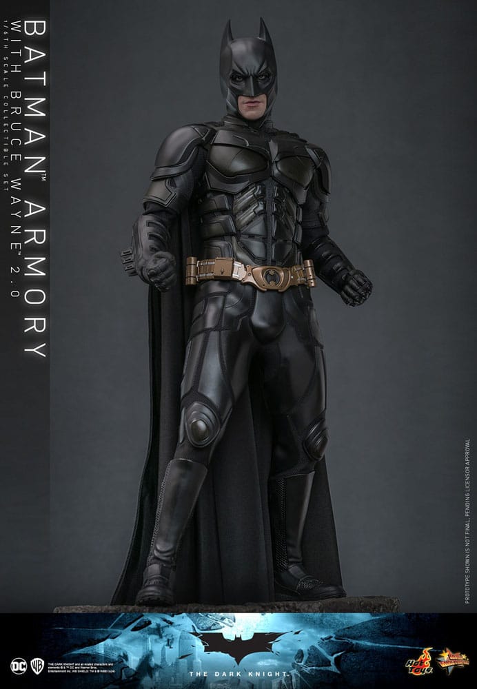 The Dark Knight Movie Masterpiece Actionfigur & Diorama 1/6 Batman Armory with Bruce Wayne (2.0) 30 cm