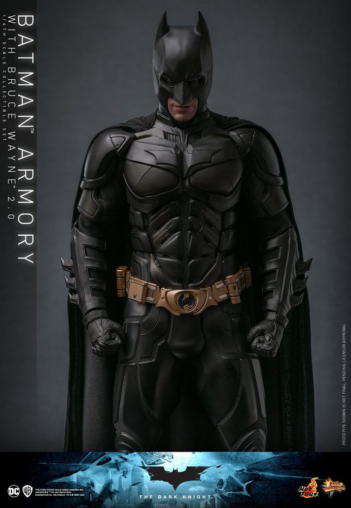 The Dark Knight Movie Masterpiece Actionfigur & Diorama 1/6 Batman Armory with Bruce Wayne (2.0) 30 cm