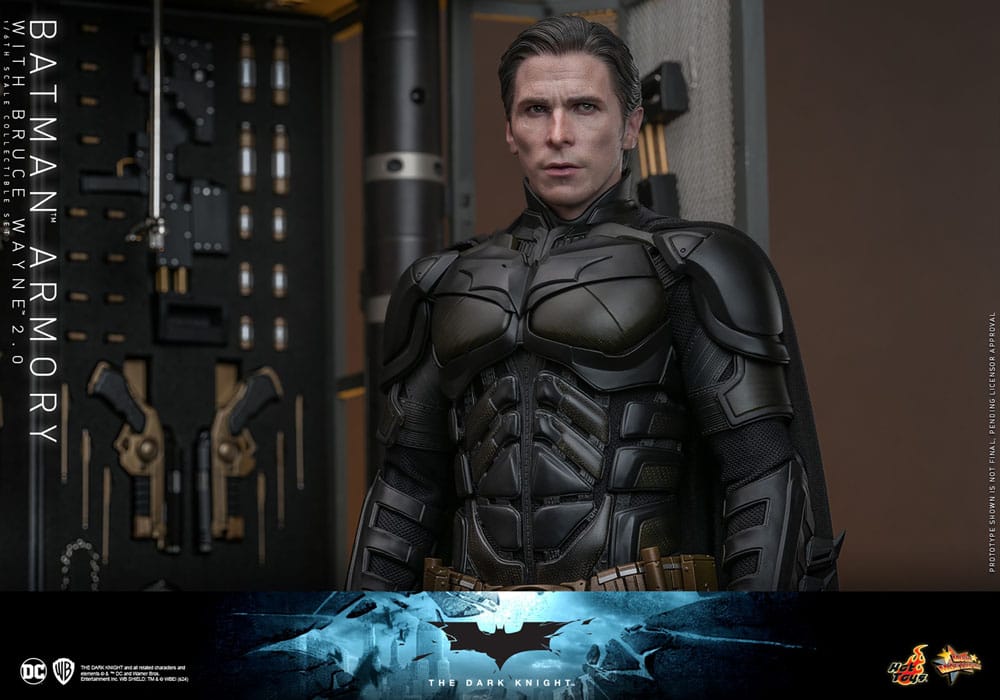 The Dark Knight Movie Masterpiece Actionfigur & Diorama 1/6 Batman Armory with Bruce Wayne (2.0) 30 cm