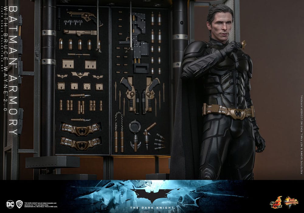 The Dark Knight Movie Masterpiece Actionfigur & Diorama 1/6 Batman Armory with Bruce Wayne (2.0) 30 cm