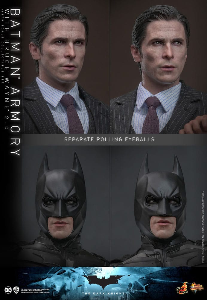 The Dark Knight Movie Masterpiece Actionfigur & Diorama 1/6 Batman Armory with Bruce Wayne (2.0) 30 cm