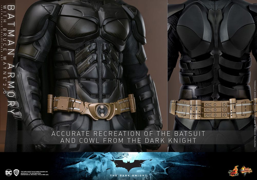 The Dark Knight Movie Masterpiece Actionfigur & Diorama 1/6 Batman Armory with Bruce Wayne (2.0) 30 cm