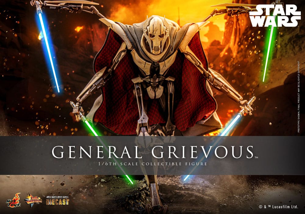 Star Wars Movie Masterpiece Diecast Actionfigur 1/6 General Grievous 42 cm