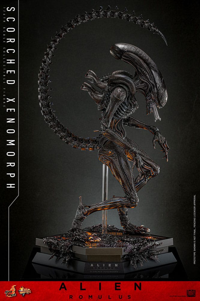 Alien: Romulus Movie Masterpiece Actionfigur 1/6 Scorched Xenomorph 44 cm