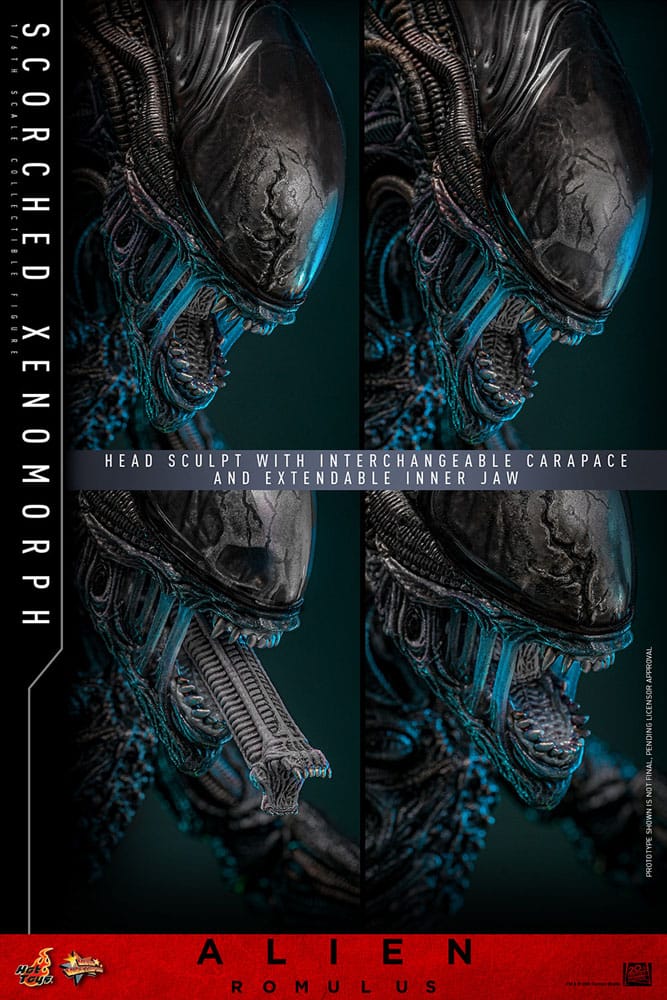 Alien: Romulus Movie Masterpiece Actionfigur 1/6 Scorched Xenomorph 44 cm